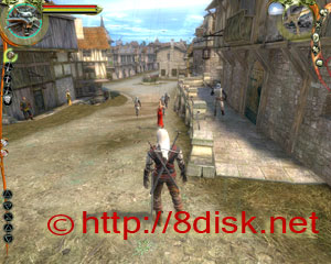 Прохождение игры Ведьмак (The Witcher) скриншот вид города Вызима